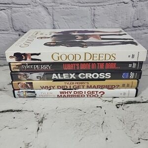 Tyler Perry Movies DVDs Lot Of‎ 5 Alex Cross Good Deeds Whats Done In The Dark